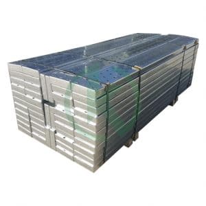 Galvanized steel planks